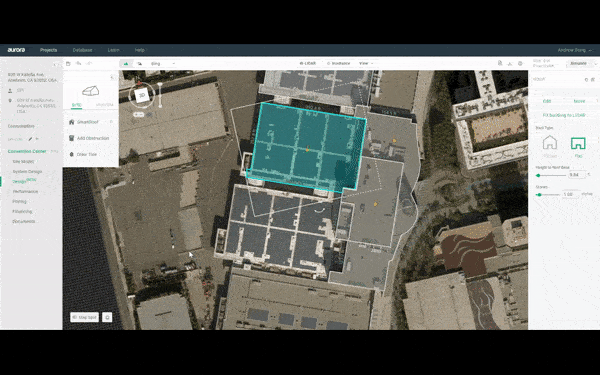 Aurora Solar's design tools allow you to duplicate sections of a building to save time designing