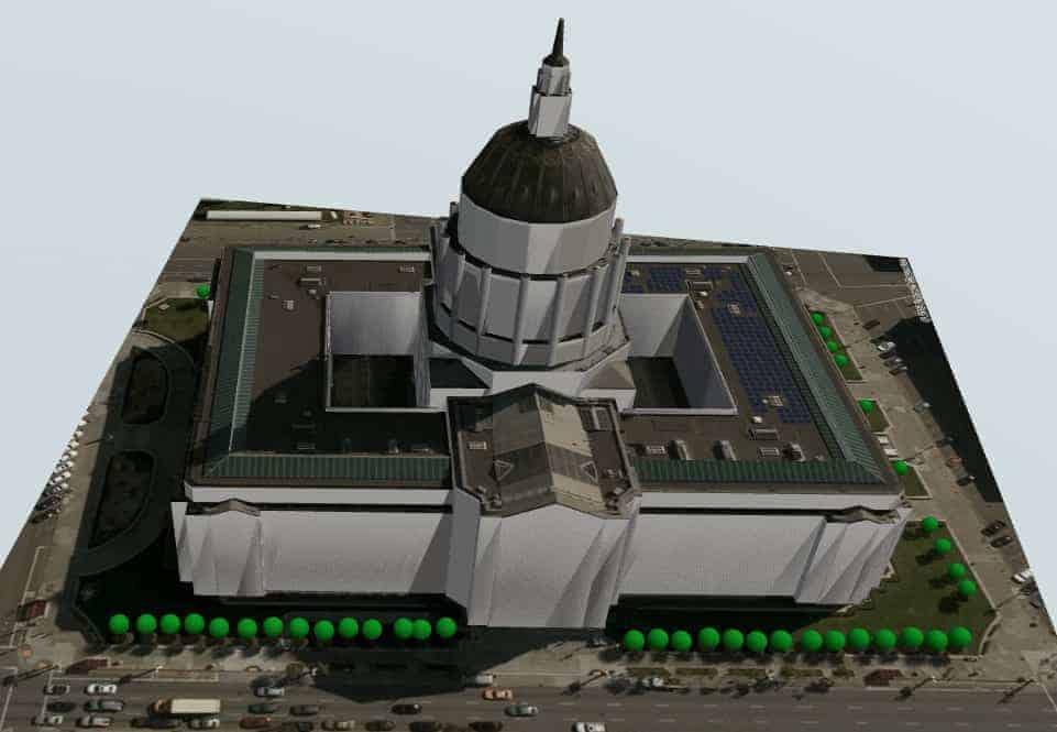 3D Model and and Solar PV Design for SF City Hall.