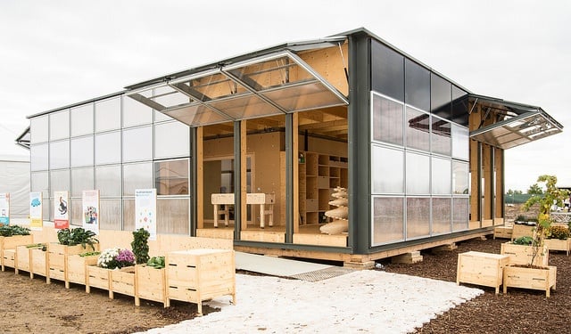 The NeighborHub Solar Decathlon 2017 house from the Swiss team