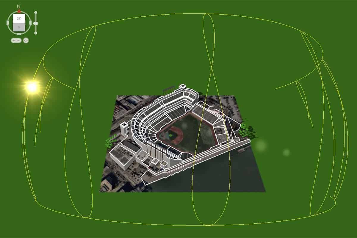 Aurora’s Sun Path tool shows the movement of the sun through the sky at any time throughout the year—and the resulting shadows at your solar project site, as illustrated here.