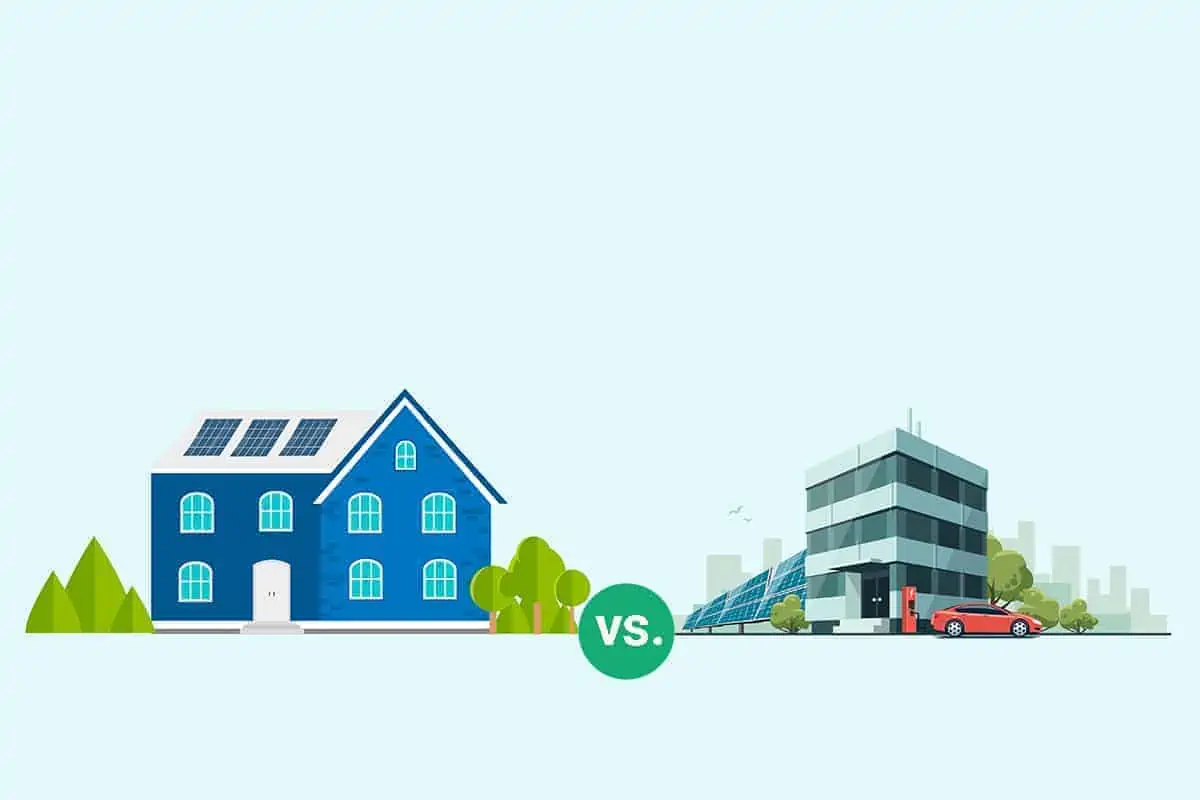 Learn the differences between residential solar and commercial solar